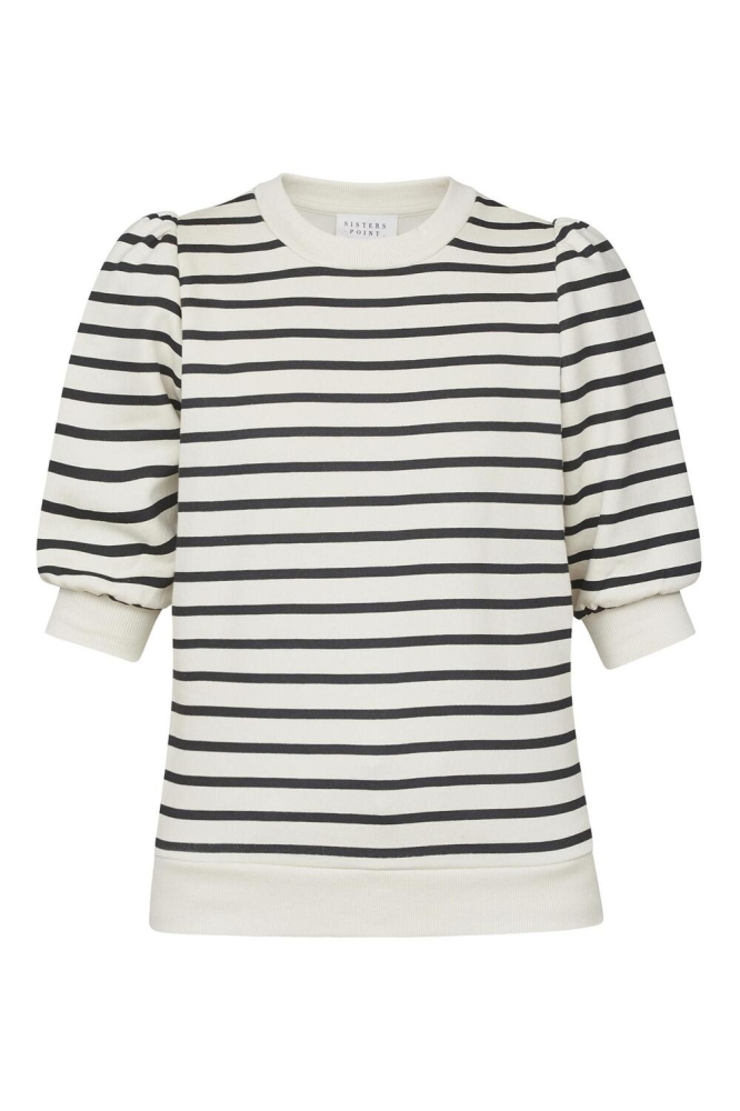 NEW PEVA PUFF SS 18394 BLACK/STRIPE